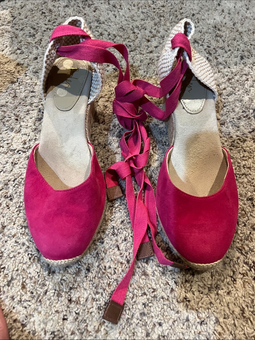 Bright Pink Boden Espadrilles